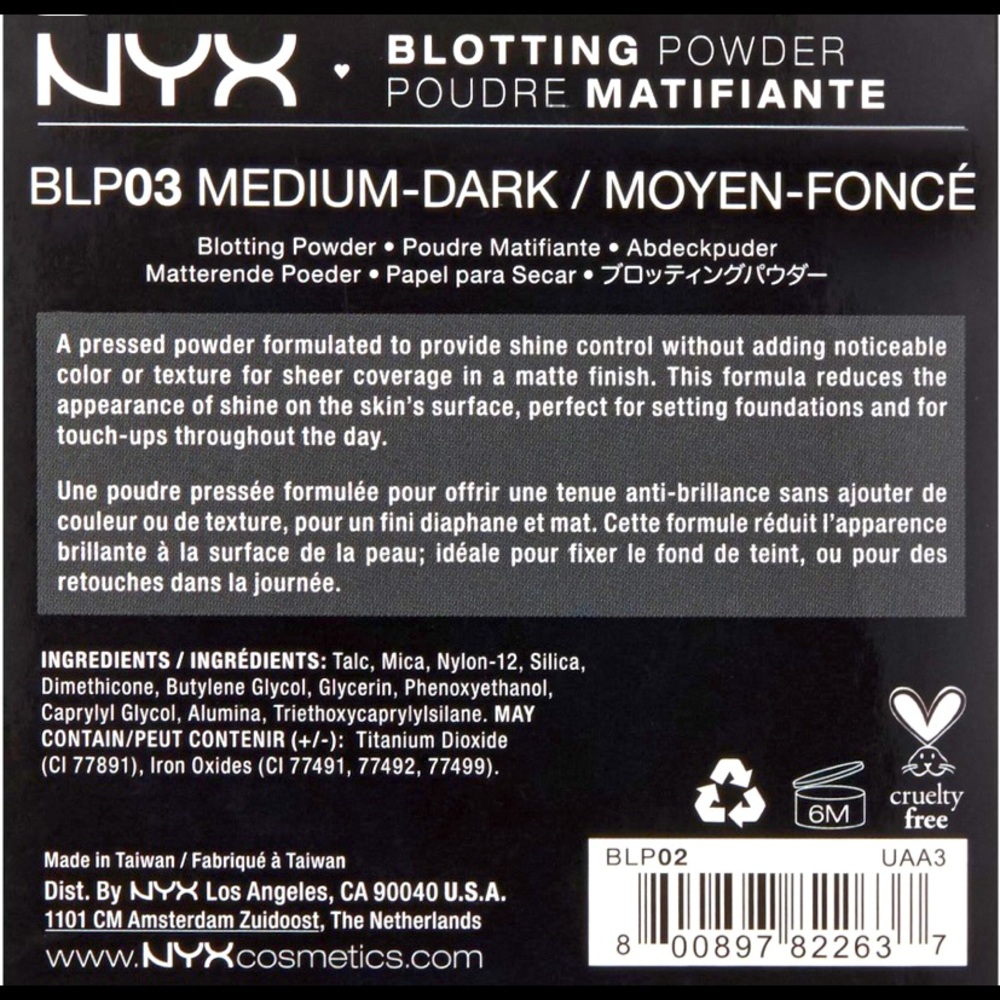 $11 NYX Blotting Powder•Medium Dark/Moyen Foncé - Picture 3 of 3